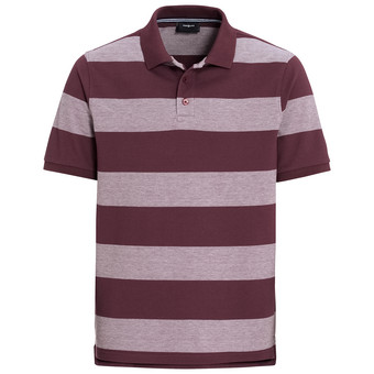 Herren Poloshirt mit breiten Streifen