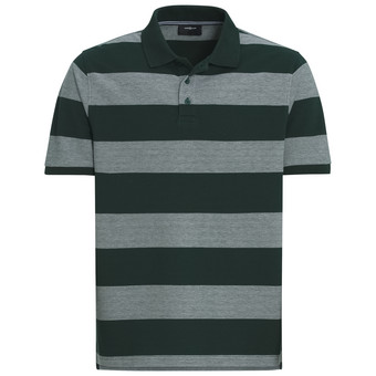 Herren Poloshirt mit breiten Streifen