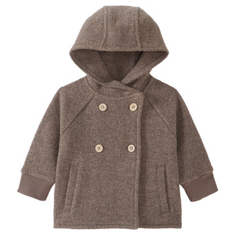 Walkloden jas voor baby's met capuchon