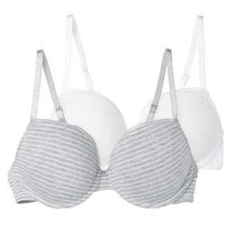 2 Damen Bügel-BHs mit Netz-Spitze