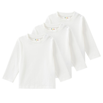 3 Baby Langarmshirts im Basic-Look