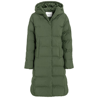 Dames puffermantel met capuchon