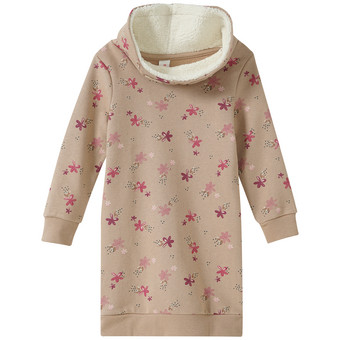 Mädchen Sweatkleid mit Allover-Muster