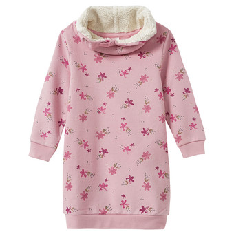 Mädchen Sweatkleid mit Allover-Muster