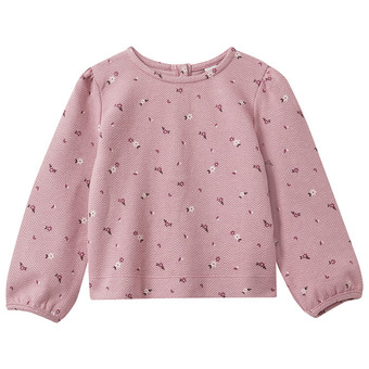 Mädchen Langarmshirt mit Blümchen-Print