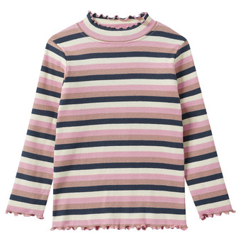 Mädchen Langarmshirt im Streifen-Look