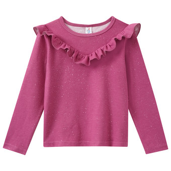 Mädchen Langarmshirt mit Glitzer-Print