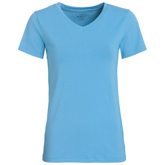 Damen T-Shirt mit V-Ausschnitt