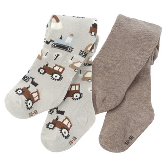 2 Baby Strumpfhosen mit Bio-Baumwolle