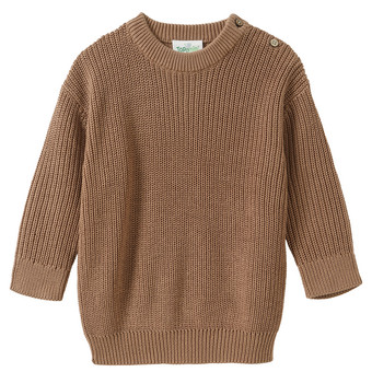 Baby Strickpullover aus Bio-Baumwolle