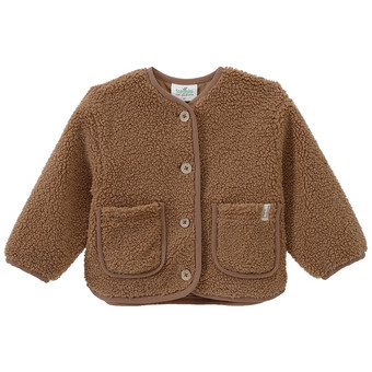 Baby Teddyjacke mit Knopfleiste