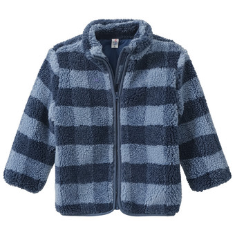 Jungen Teddyjacke mit Karo-Muster