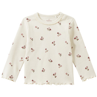 Baby Langarmshirt mit Ripp-Struktur