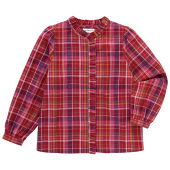 Meisjesblouse met ruches