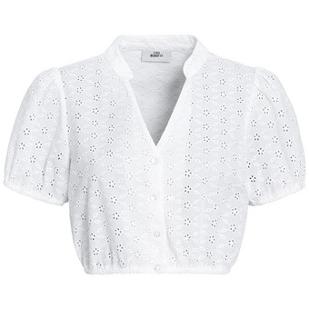 Damen Dirndl-Bluse mit Lochstickerei