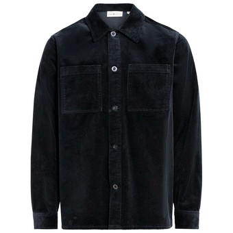 Heren corduroy overhemd in effen kleur