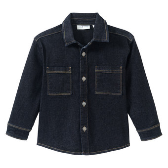 Overshirt voor kinderen in denimstijl
