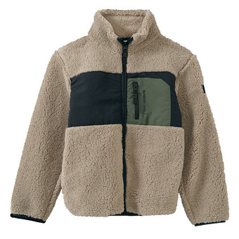 Jungen Plüschjacke mit Zipper