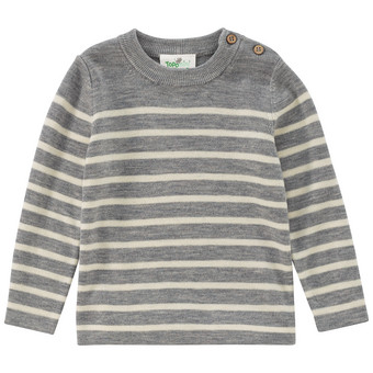 Baby Woll-Strickpullover mit Streifen