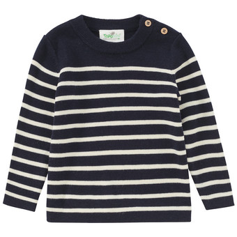 Baby Woll-Strickpullover mit Streifen