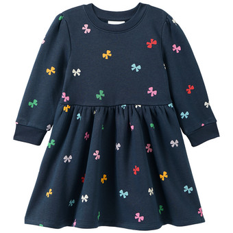 Mädchen Sweatkleid mit Allover-Print
