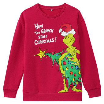 The Grinch Weihnachtssweatshirt mit Print