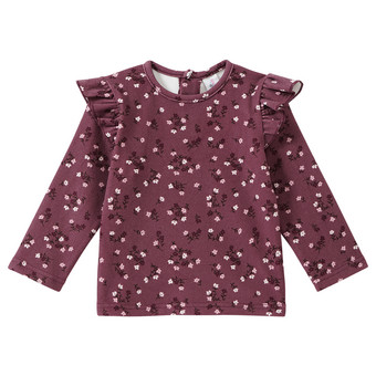 T-Shirt lange mouwen in fleece voor baby's