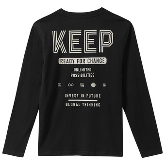 Jungen Langarmshirt mit Rücken-Print