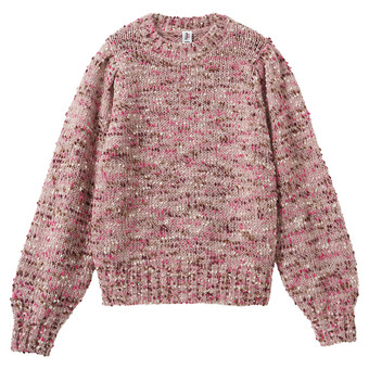 Mädchen Strickpullover aus Chenillegarn
