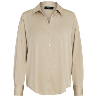 Damesblouse met satijnlook