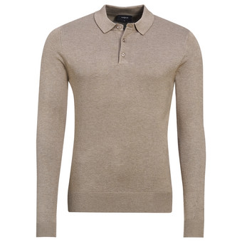 Herren Strick-Poloshirt mit Viskose