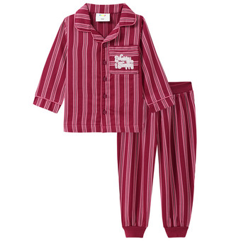 Baby Weihnachtsschlafanzug mit Streifen