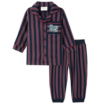 Baby Weihnachtsschlafanzug mit Streifen