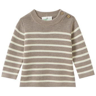 Newborn Woll-Strickpullover mit Streifen