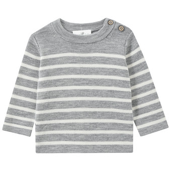 Newborn Woll-Strickpullover mit Streifen