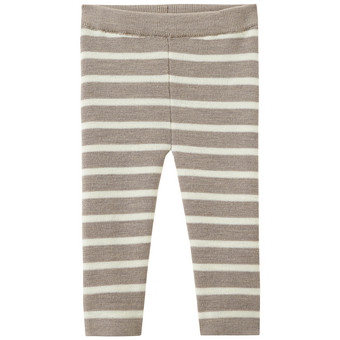 Newborn Woll-Strickhose mit Streifen