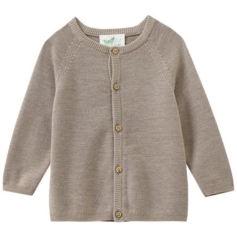 Newborn Woll-Strickjacke unifarben