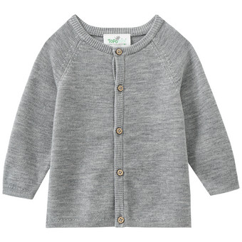 Newborn Woll-Strickjacke unifarben