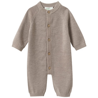 Newborn Woll-Overall unifarben
