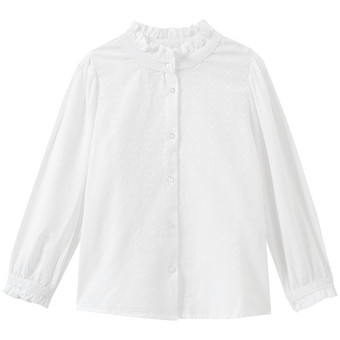 Mädchen Bluse mit Herz-Stickereien