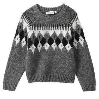 Kinder Strickpullover mit Muster
