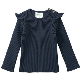 Baby Strickshirt mit Ripp-Struktur