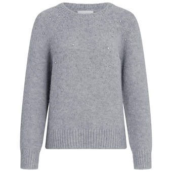Gebreide trui met strass-steentjes Dames