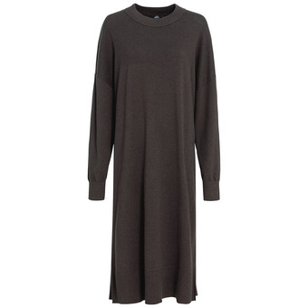 Damen Woll-Strickkleid mit langen Ärmeln