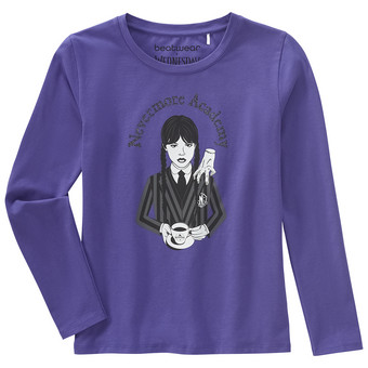 WEDNESDAY Langarmshirt mit großem Print