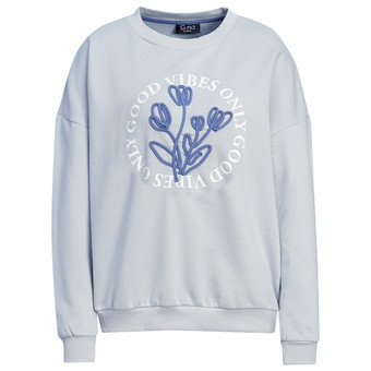 Dames-sweatshirt met applicatie