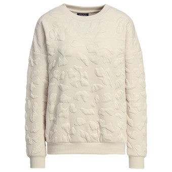Dames-sweatshirt met textuur