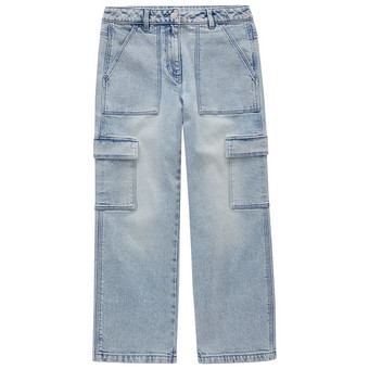 Mädchen Cargo-Jeans mit geradem Bein