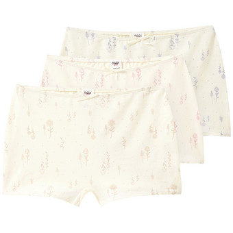 3 Mädchen Pantys mit floralem Print