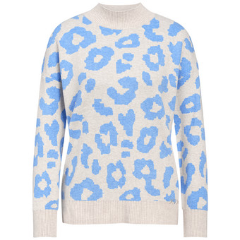 Damen Strickpullover mit Stehkragen